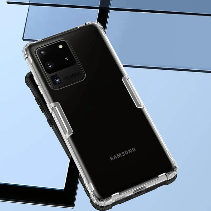 Nillkin Nature TPU dėklas – dėklas Samsung Galaxy S20 Ultra telefonui (baltas)