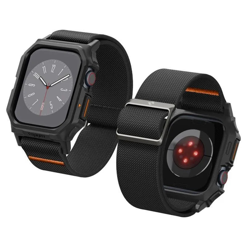 Spigen Lite Fit "Pro" - dėklas su dirželiu Apple Watch 10 42 mm laikrodžiui (matinis juodas)