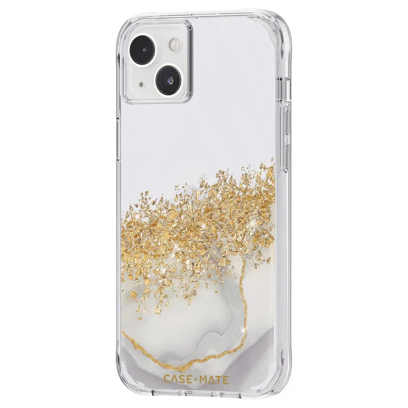 Case-Mate Karat – auksu dekoruotas dėklas, skirtas iPhone 14 Plus (marmurinis)