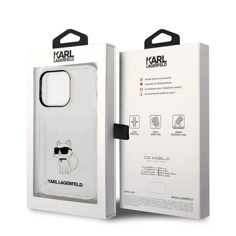 Karl Lagerfeld IML NFT Choupette – dėklas iPhone 14 Pro Max (skaidrus)
