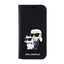 Karl Lagerfeld Booktype NFT Saffiano Karl & Choupette - dėklas telefonui 14 Pro (juodas)
