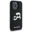 Karl Lagerfeld Silicone Double Heads Print MagSafe – Dėklas iPhone 16 Pro Max (juodas)