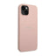 Guess Saffiano Metal Logo Stripes – Dėklas iPhone 14 Plus (rožinis)