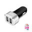 Crong automobilinis įkroviklis 24W – Automobilinis įkroviklis 2xUSB 2.4A (aliuminis)