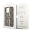 Guess 4G Printed Stripes MagSafe – dėklas iPhone 14 Pro (rudas)