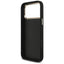 „Guess Fixed Glitter Big 4G Metal Frame“ – dėklas „iPhone 17 Pro Max“ (juodas)