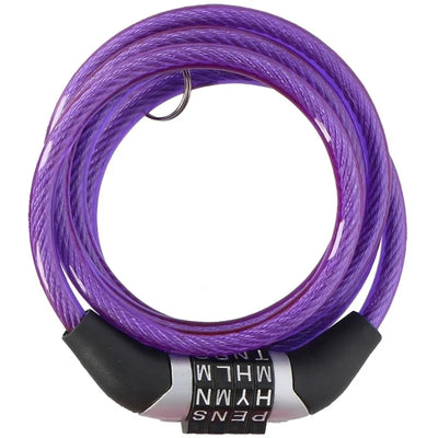 Dunlop - Kombinuota dviračio spyna (violetinė)