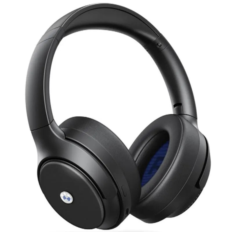 BMW Metal Logos – belaidės ant ausų dedamos Bluetooth ausinės ANC + ENC (juodos)