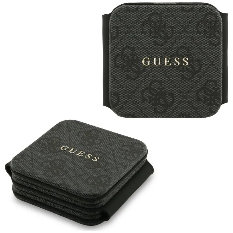 Belaidis įkroviklis Guess 4G – „MagSafe“ 3-viename indukcinis įkroviklis, skirtas iPhone, AirPods ir Apple Watch 15 W (juodas)