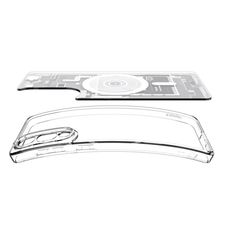 Spigen Ultra Hybrid Mag MagSafe – dėklas Samsung Galaxy S25 Edge (Zero One White)