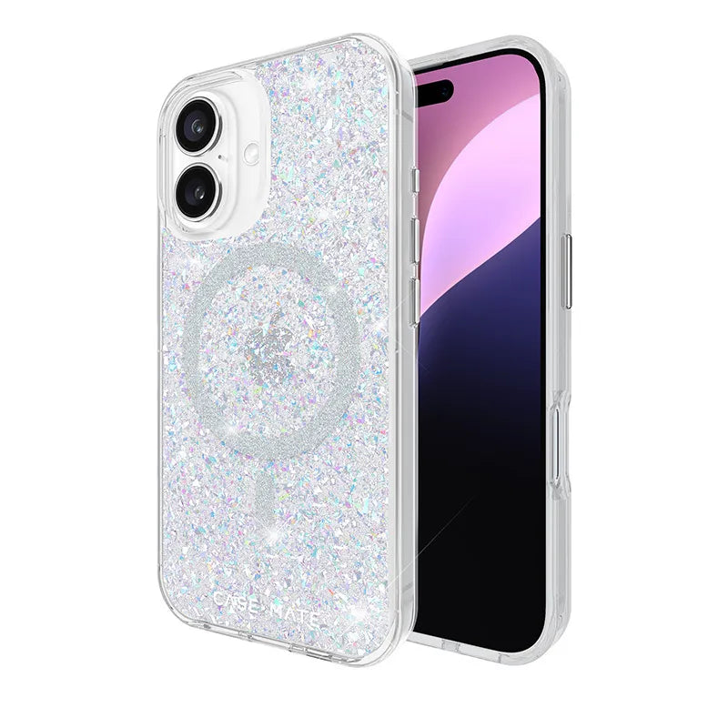 Case-Mate Twinkle MagSafe – dėklas „iPhone 16“ (Disco)