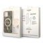 Guess Bundle Pack MagSafe 4G – dėklo „iPhone 12 / iPhone 12 Pro“ + „MagSafe“ įkroviklio rinkinys (ruda/auksinė)