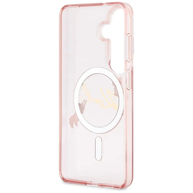 Karl Lagerfeld IML KC Script MagSafe – dėklas Samsung Galaxy S26 (rožinis)