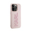 Karl Lagerfeld 3D Rubber Glitter Logo – dėklas iPhone 15 Pro (rožinis)