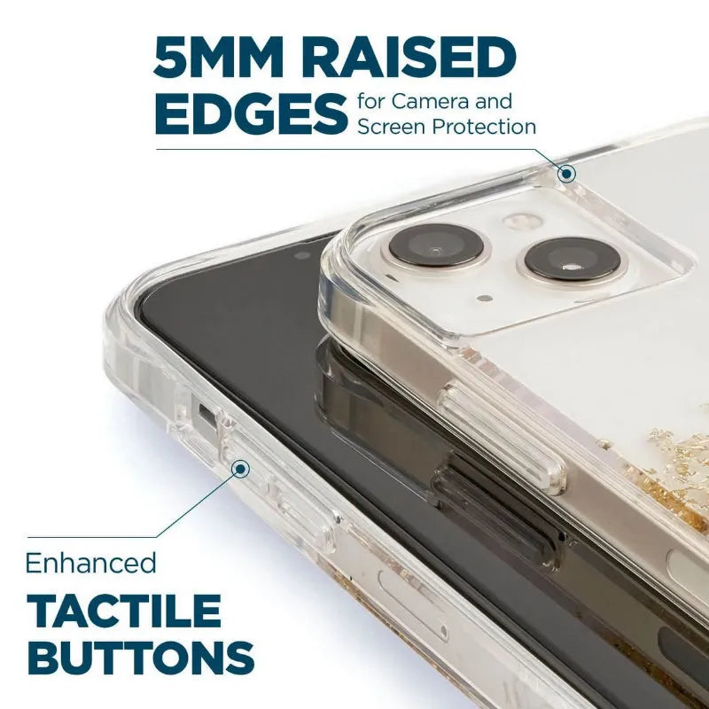 Case-Mate Karat – auksu dekoruotas dėklas, skirtas iPhone 14 Plus (marmurinis)