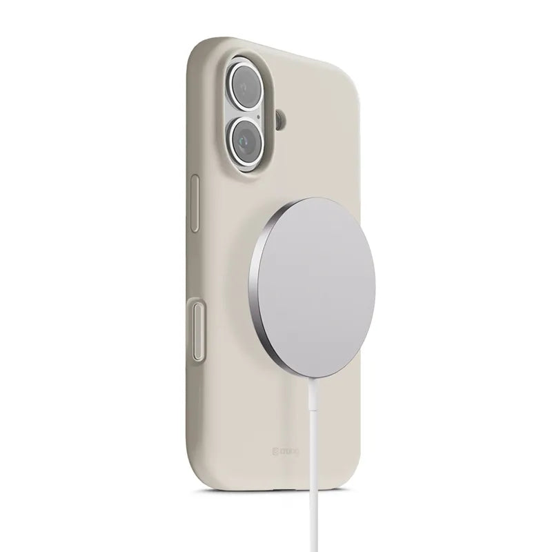 Crong Color Cover Magnetic - MagSafe iPhone 17 dėklas (Stone Beige)