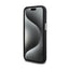 BMW Signature Liquid Silicone MagSafe dėklas iPhone 15 telefonui (juodas)