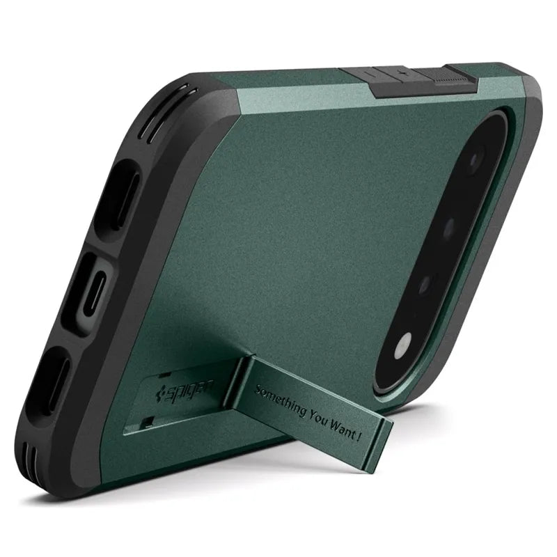 Spigen Tough Armor Mag MagSafe – dėklas Google Pixel 11 (Abyss Green)