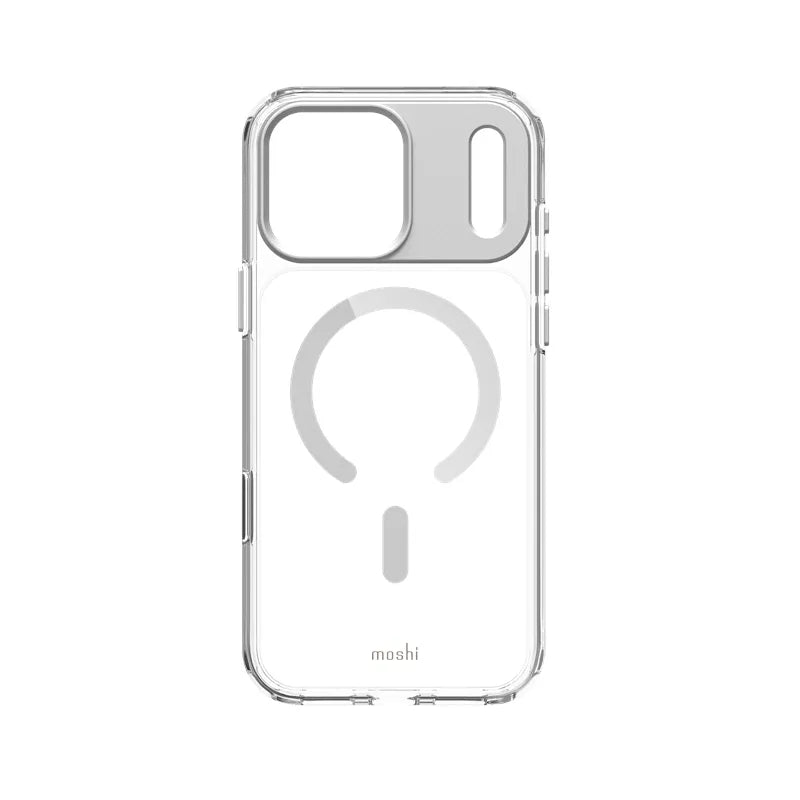 Moshi iGlaze MagSafe – dėklas iPhone 17 Pro Max (Luna Silver)