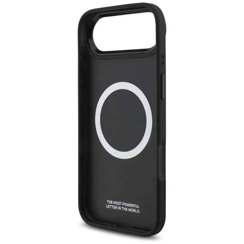 BMW M Tricolor Metal Logo MagSafe - iPhone Air dėklas (juodas)