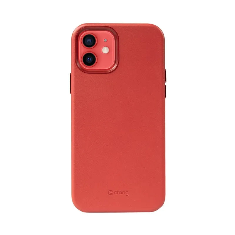 Crong Essential Cover – eko odos dėklas, skirtas iPhone 12 / iPhone 12 Pro (raudonas)