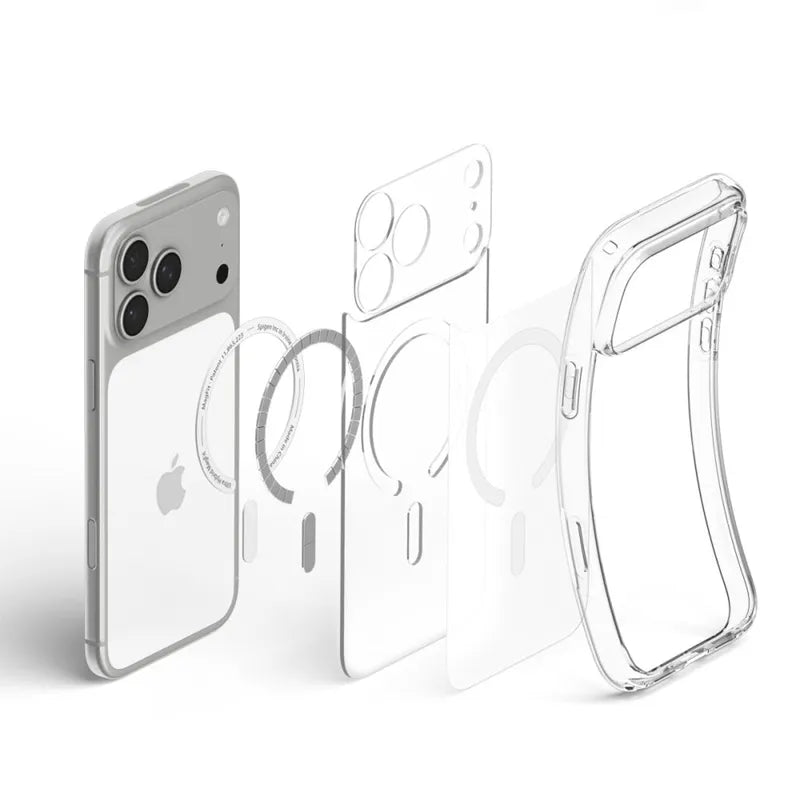 Spigen Ultra Hybrid Mag MagSafe – dėklas, skirtas iPhone 18 Pro Max / 17 Pro Max (Frost White)