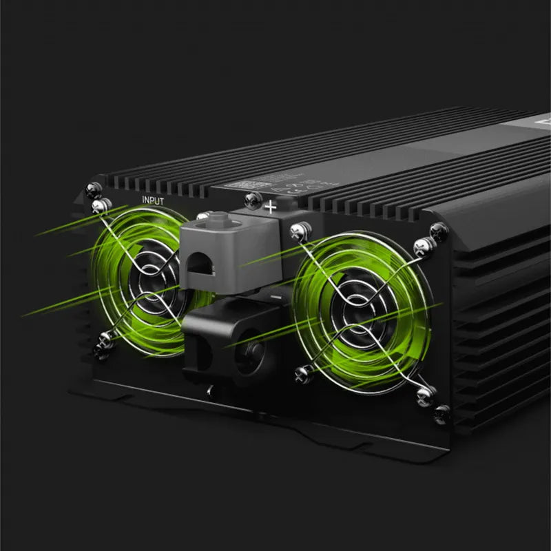 Green Cell - Įtampos keitiklis Inverter PRO 12V į 230V 2000W/4000W Modifikuota sinusinė banga