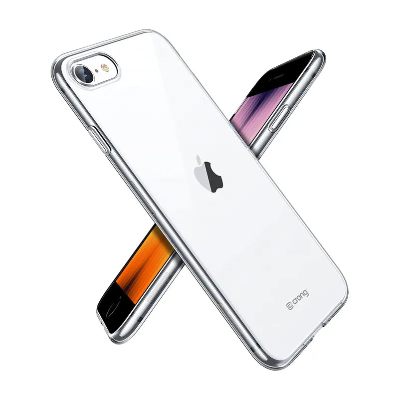 Crong Crystal Slim Cover – Apsauginis dėklas, skirtas SE 2020 / iPhone 8 / 7 (skaidrus)