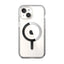 Speck Presidio Perfect-Clear MagSafe – dėklas iPhone 17e / 16e / 15 / 14 / 13 (Skaidrus / Chromuota apdaila / Serene Silver)