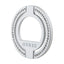 Guess MagSafe Ring Stand Rhinestone – magnetinis telefono žiedas-laikiklis su stovo funkcija (sidabrinis)