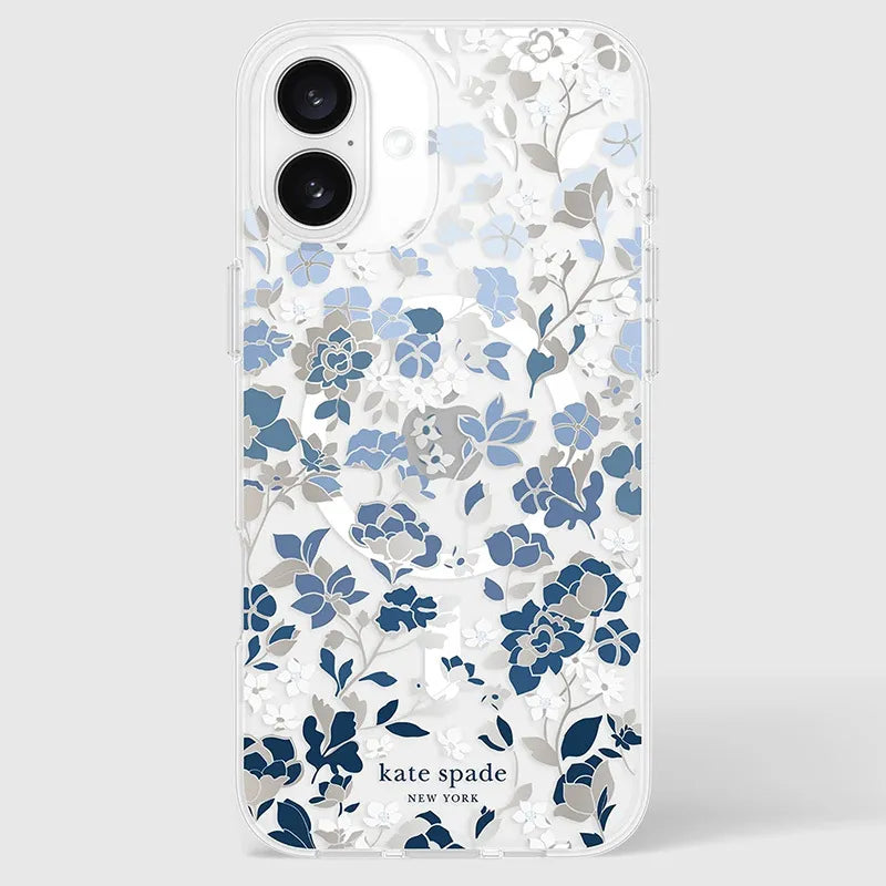 Kate Spade New York Protective Gems MagSafe – dėklas iPhone 16 Plus (Flowerbed Blue)