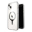 Speck Gemshell Grip + MagSafe – dėklas iPhone 15 Plus / iPhone 14 Plus (Skaidrus / Chromuota apdaila)