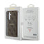 Guess 4G Collection Leather Metal Logo MagSafe - Dėklas Samsung Galaxy S24 (Rudas)