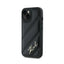 Karl Lagerfeld Diagonal Quilted Script – Dėklas iPhone 15 Plus / 14 Plus (Juodas)