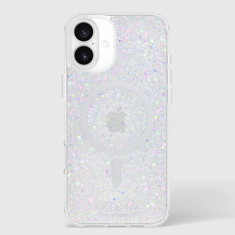 „Kate Spade New York“ apsauginis „MagSafe“ dėklas, skirtas „iPhone 16 Plus“ (stambūs blizgučiai)