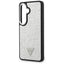 Guess Fixed Glitter Triangle MagSafe – Samsung Galaxy S26 dėklas (sidabrinis)