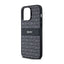 DKNY „Leather Mono Stripe & Metal Logo“ – iPhone 14 Pro dėklas (juodas)