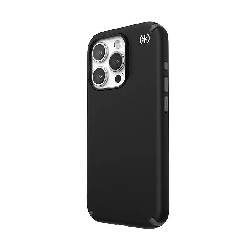 Speck Presidio2 Pro MagSafe – iPhone 15 Pro dėklas (juoda / pilka / balta)