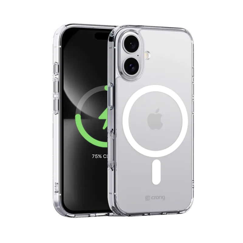 Crong Clear MAG Cover - iPhone 16 Plus MagSafe dėklas (skaidrus)