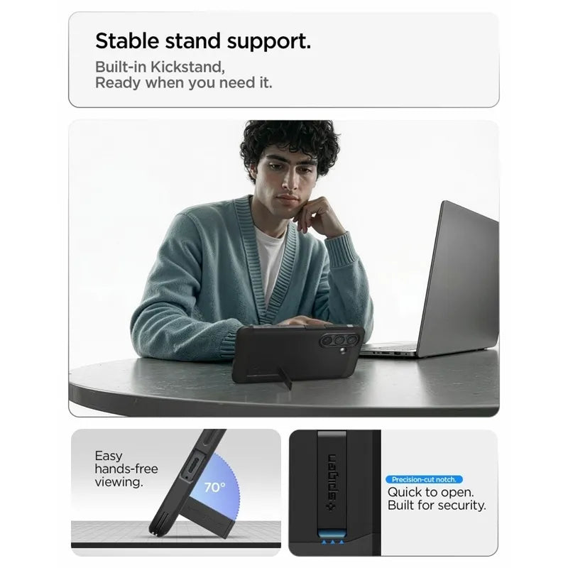 Spigen Tough Armor MagSafe – dėklas Samsung Galaxy S26 (juodas)