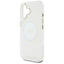 Guess IML Metal Colored Circle Classic Logo MagSafe – dėklas iPhone 16 (baltas)
