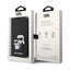 Karl Lagerfeld Booktype NFT Saffiano Karl & Choupette - dėklas telefonui 14 Pro (juodas)