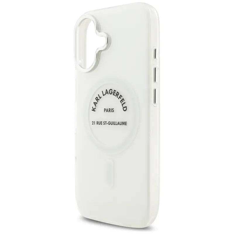 Karl Lagerfeld IML Karl RSG Logo MagSafe - Dėklas, skirtas iPhone 17 (skaidrus)