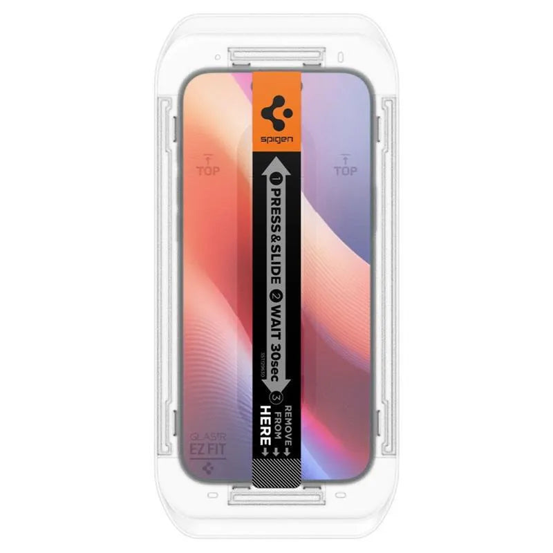 Privatumą saugantis stiklas SPIGEN GLAS.TR ”EZ FIT” 2-PACK IPHONE 16 Pro / 17 / 17 Pro PRIVACY