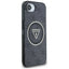 Guess IML Metal Glitter 4G Circle Triangle MagSafe – dėklas iPhone 16e telefonui (juodas)