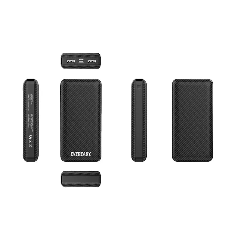 Eveready PX20B – Išorinė baterija (Powerbank) 20000 mAh 2x USB-A (Juoda)