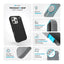 Speck Presidio2 Grip - iPhone 16 Pro dėklas (juoda / Slate Gray / balta)