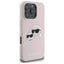 Karl Lagerfeld Silicone Double Heads Print MagSafe – Dėklas iPhone 16 Pro (rožinis)