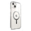 Speck Gemshell Grip + MagSafe – dėklas iPhone 15 Plus / iPhone 14 Plus (Skaidrus / Chromuota apdaila)