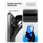 Spigen Liquid Air – dėklas, skirtas iPhone 18 Pro / 17 Pro (matinė juoda spalva)